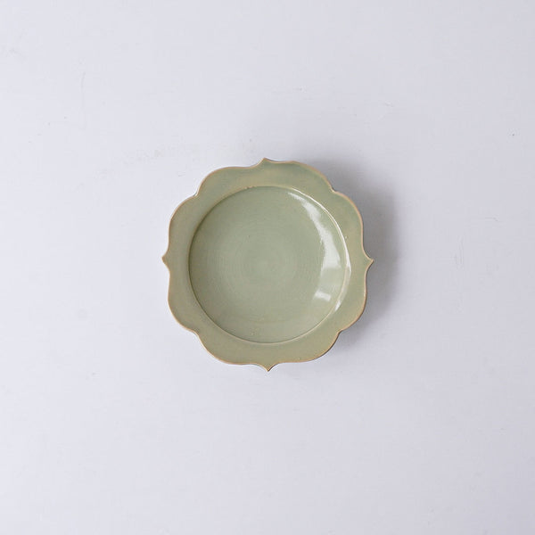 Hanako Nakazato Chakra Plate S Sage Celadon