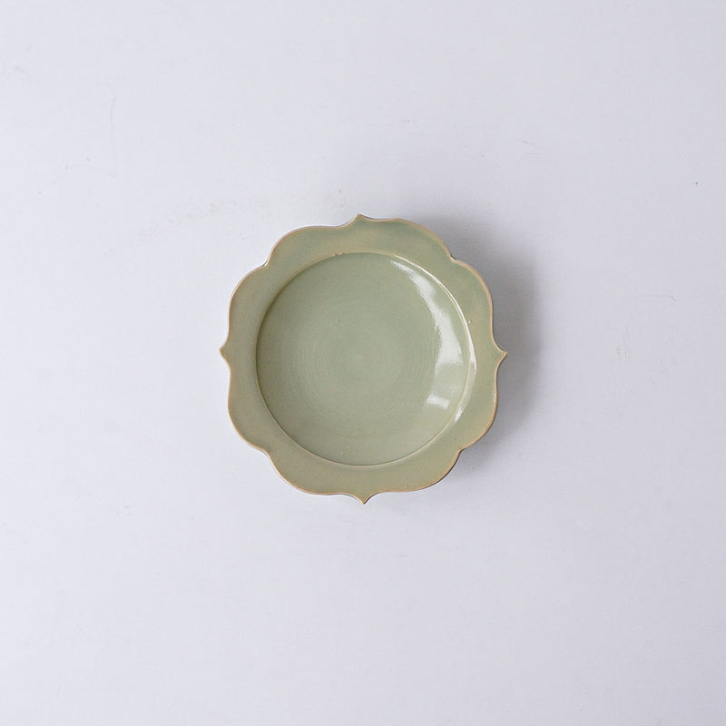 Hanako Nakazato Chakra Plate S Sage Celadon