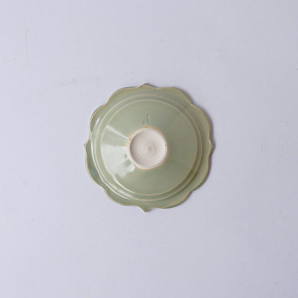 Hanako Nakazato Chakra Plate S Sage Celadon