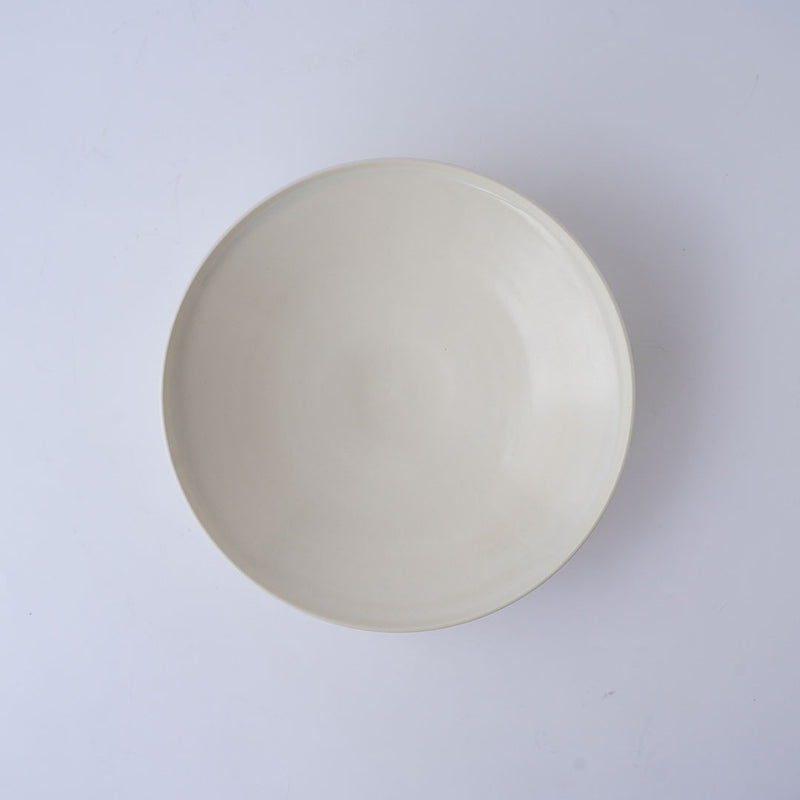 Hanako Nakazato Thick Rim Plate White