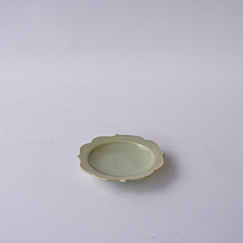 Hanako Nakazato Chakra Plate S Sage Celadon