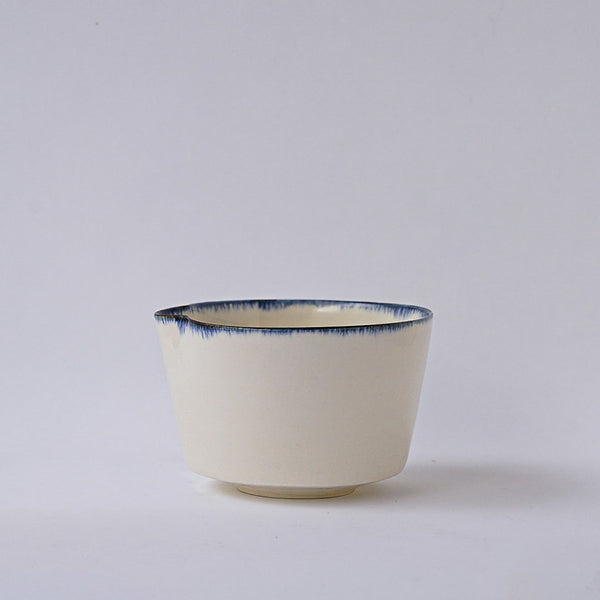 Hanako Nakazato Cereal Bowl Blue Rim