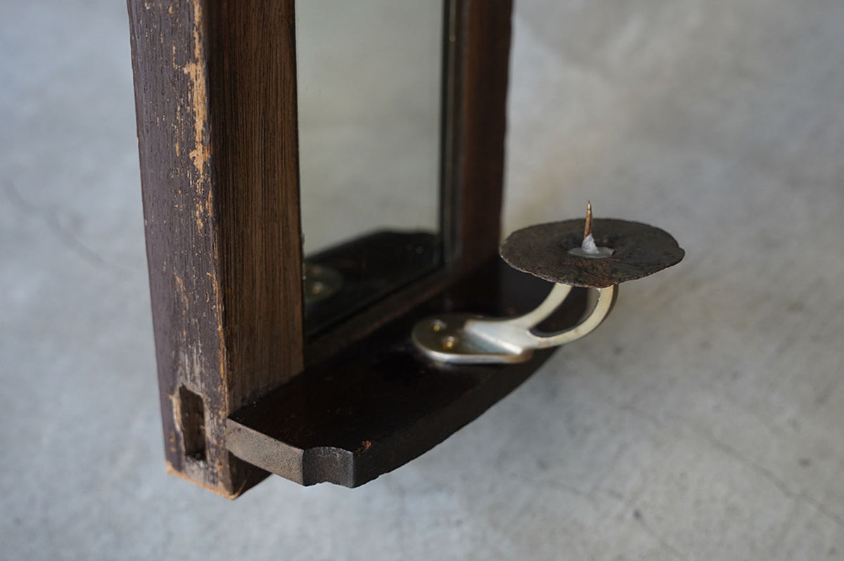 燭台付き鏡 ○24-NM 42水田典寿 燭台（ミラー） – 雨晴/AMAHARE