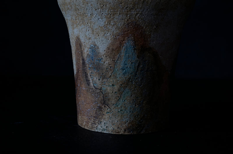 ●25-IM28 Painted Grayware Jar – Horse