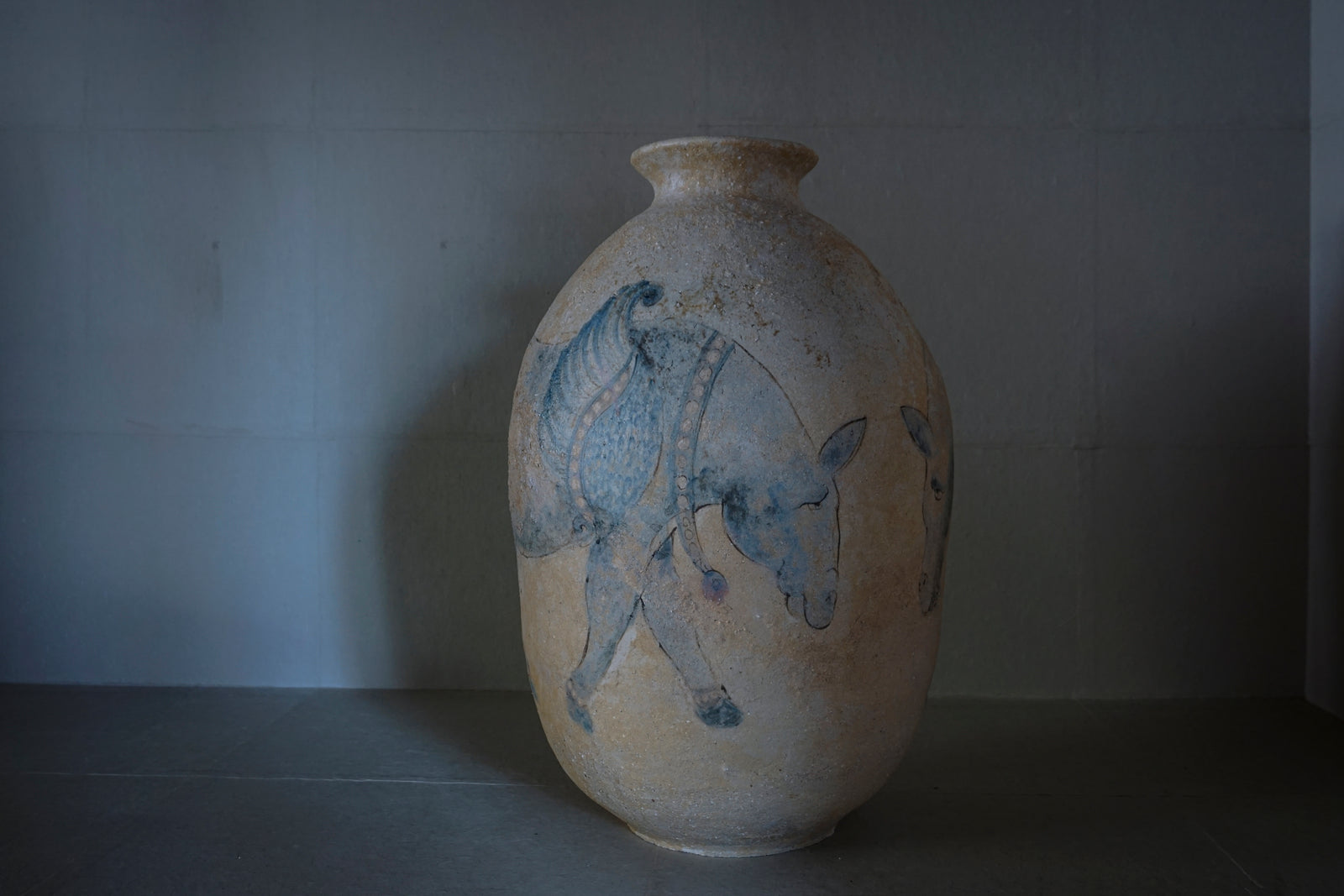 加藤天平　青灰釉刻文茶碗 青灰釉刻文湯呑 加藤天平 青灰釉刻文茶碗 青灰釉刻文湯呑