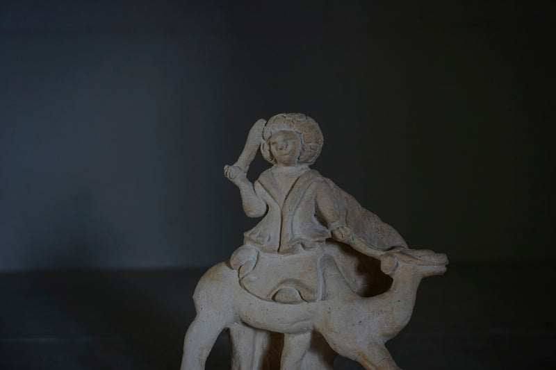 ●25-IM63 Ceramic Figurine – Camel & Rider
