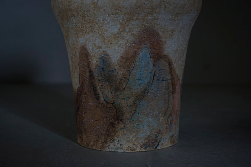 ●25-IM28 Painted Grayware Jar – Horse