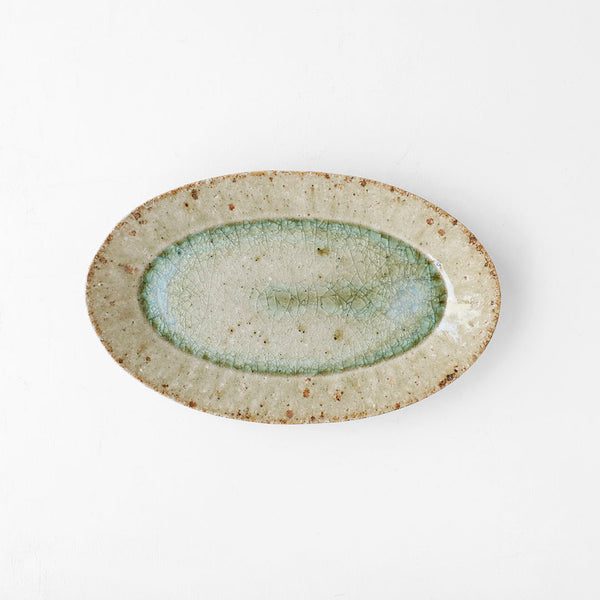 宮城陶器 オーバル 大 青磁釉 – 雨晴/AMAHARE