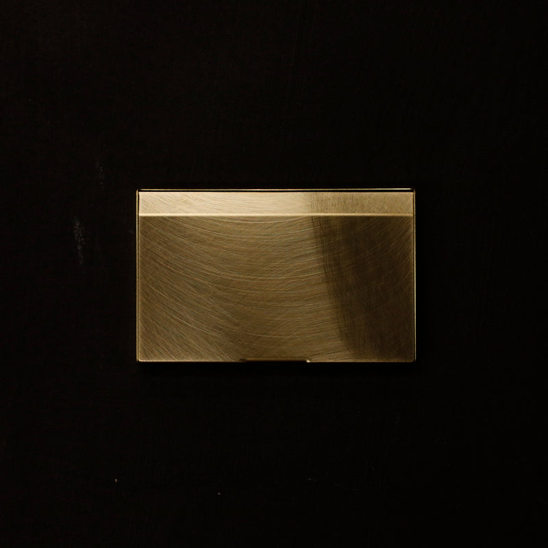 tayo Card Case Brass