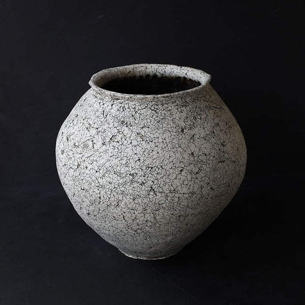 ●24-GN 25 Crackle Finish Large Vase