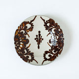 Toubou Makiya 15cm Plate Arabesque Brown