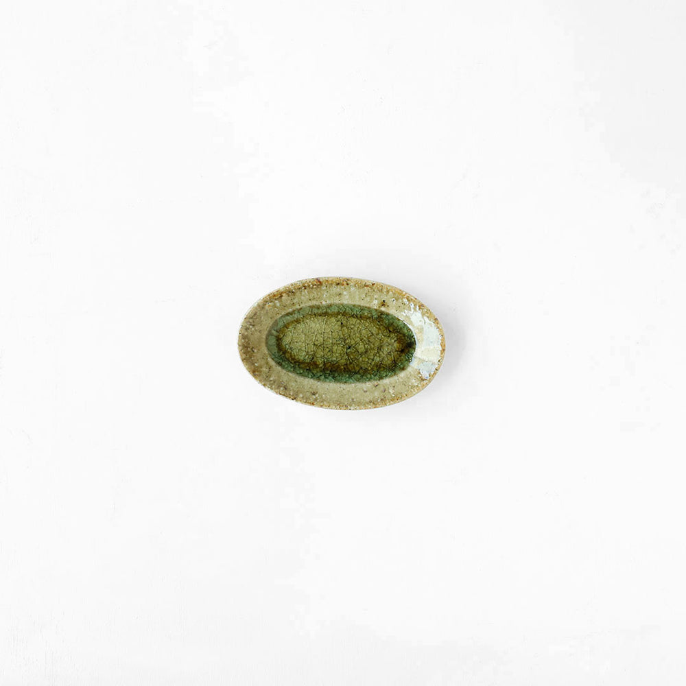 宮城陶器 オーバル 小 灰釉 – 雨晴/AMAHARE