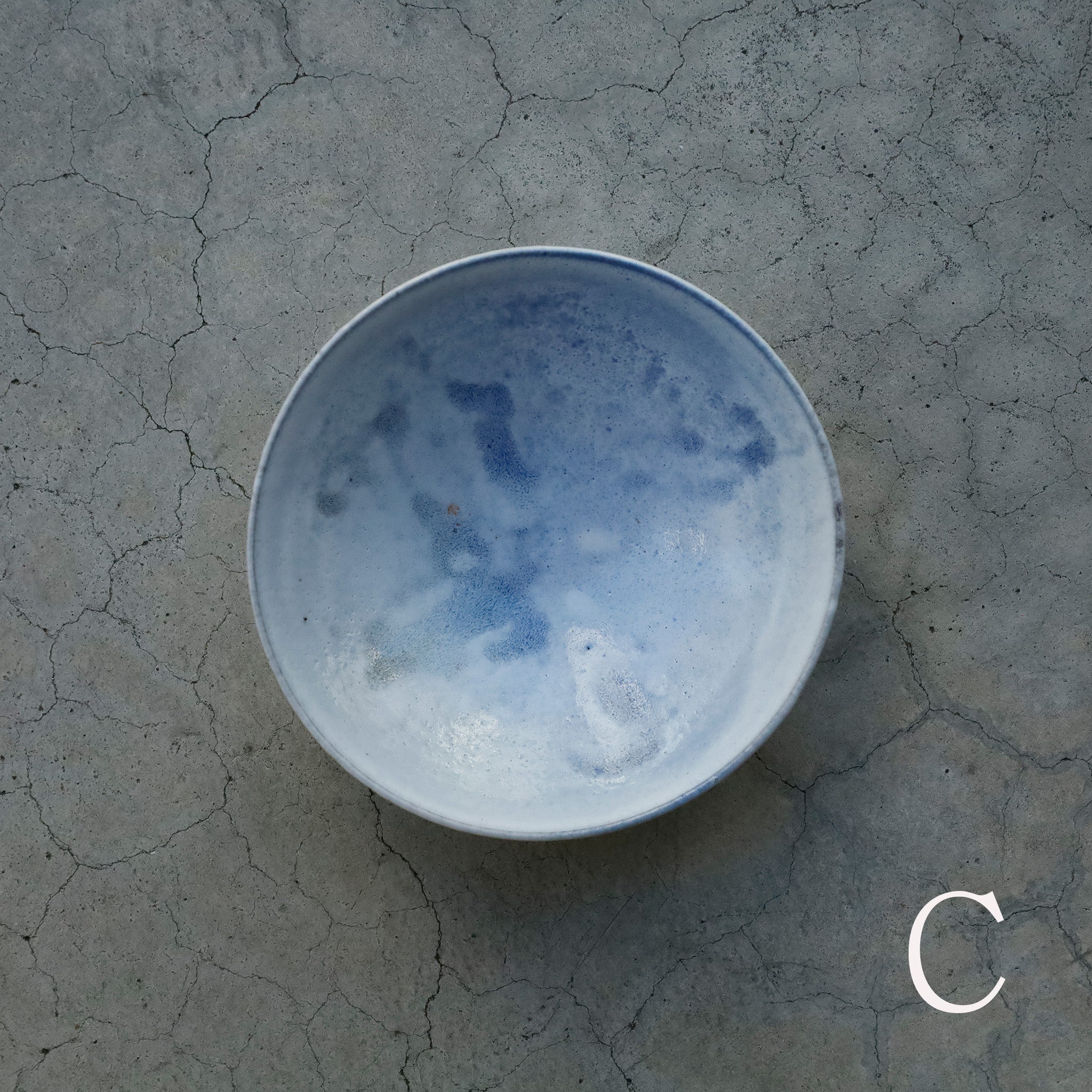 Etsuji Noguchi / Pale Blue Glaze, Medium Bowl