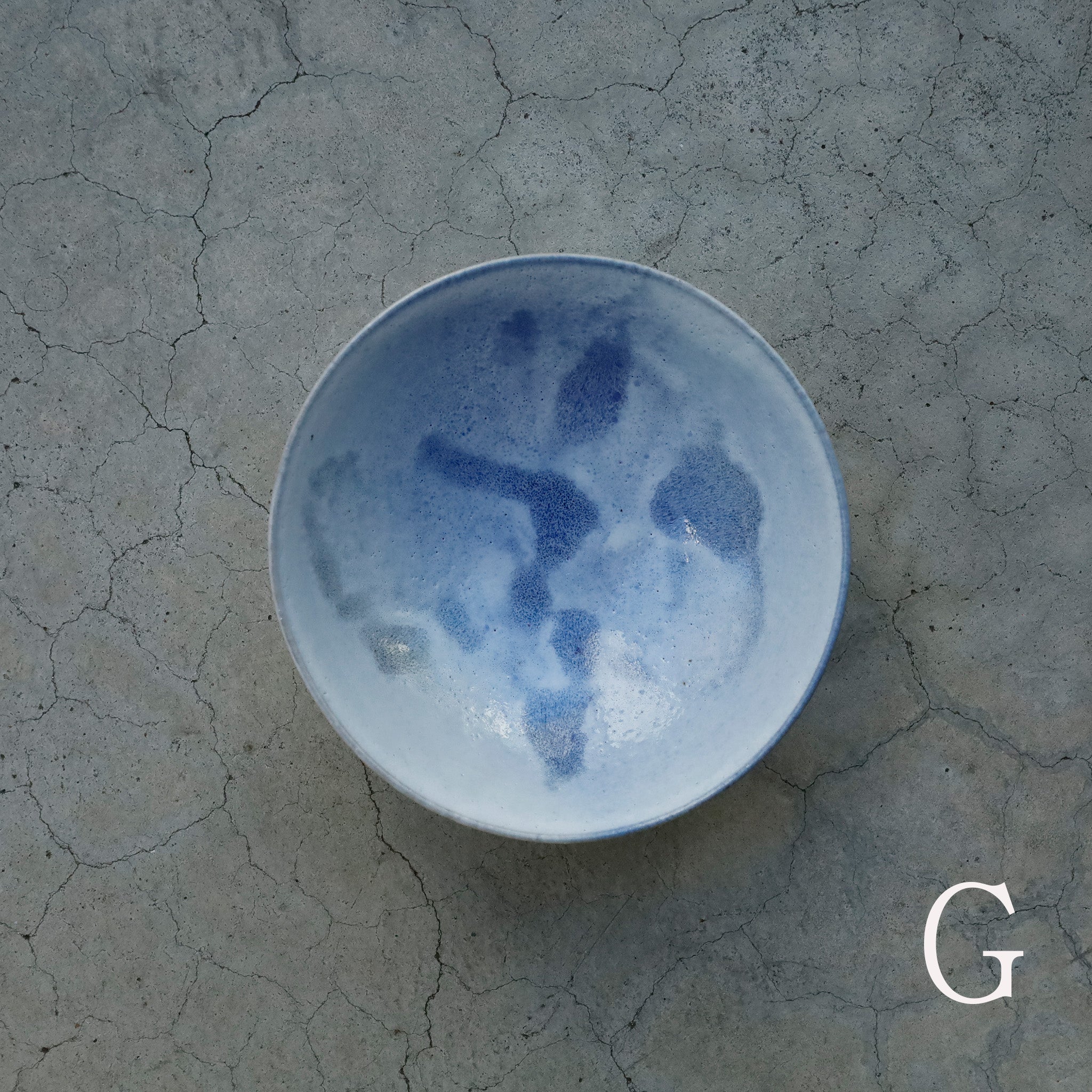 Etsuji Noguchi / Pale Blue Glaze, Medium Bowl