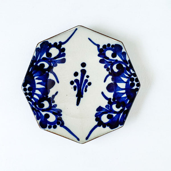 Toubou Makiya Octagonal Plate 18cm Arabesque