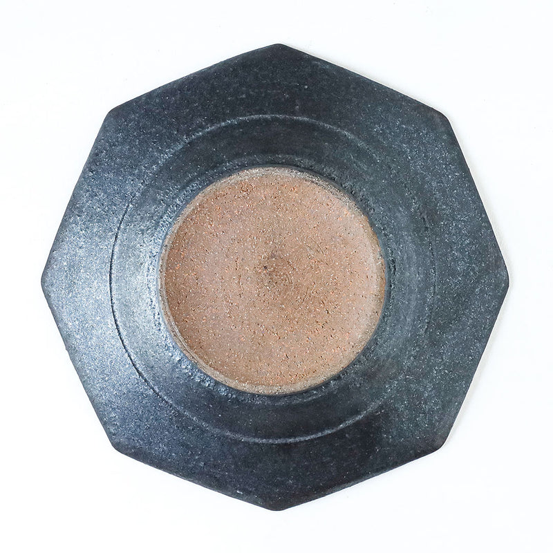 Toubou Makiya Octagonal Plate 21cm Brown