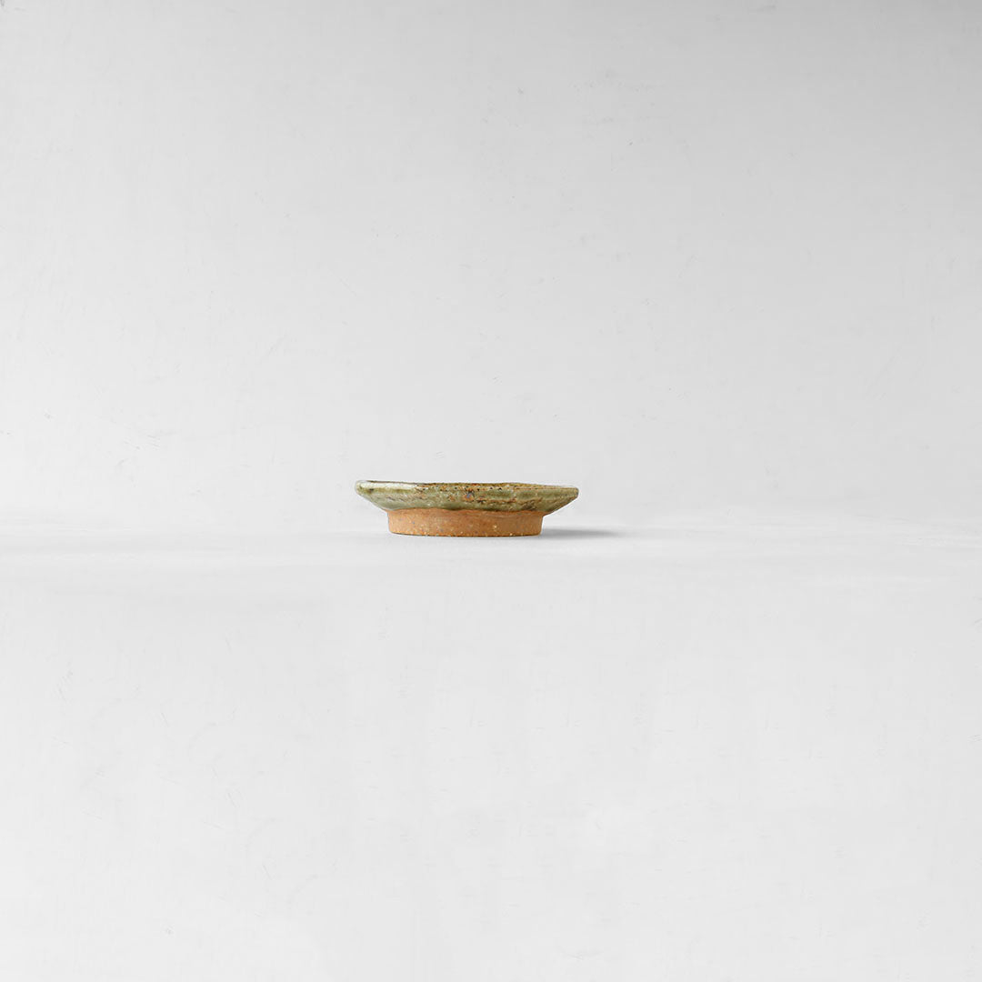 Miyagi Pottery Octangular Plate S Ash Glaze