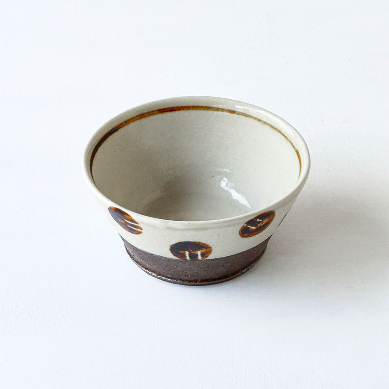 Toubou Makiya Bowl 12cm Dot Brown