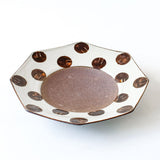 Toubou Makiya Octagonal Plate 21cm Brown