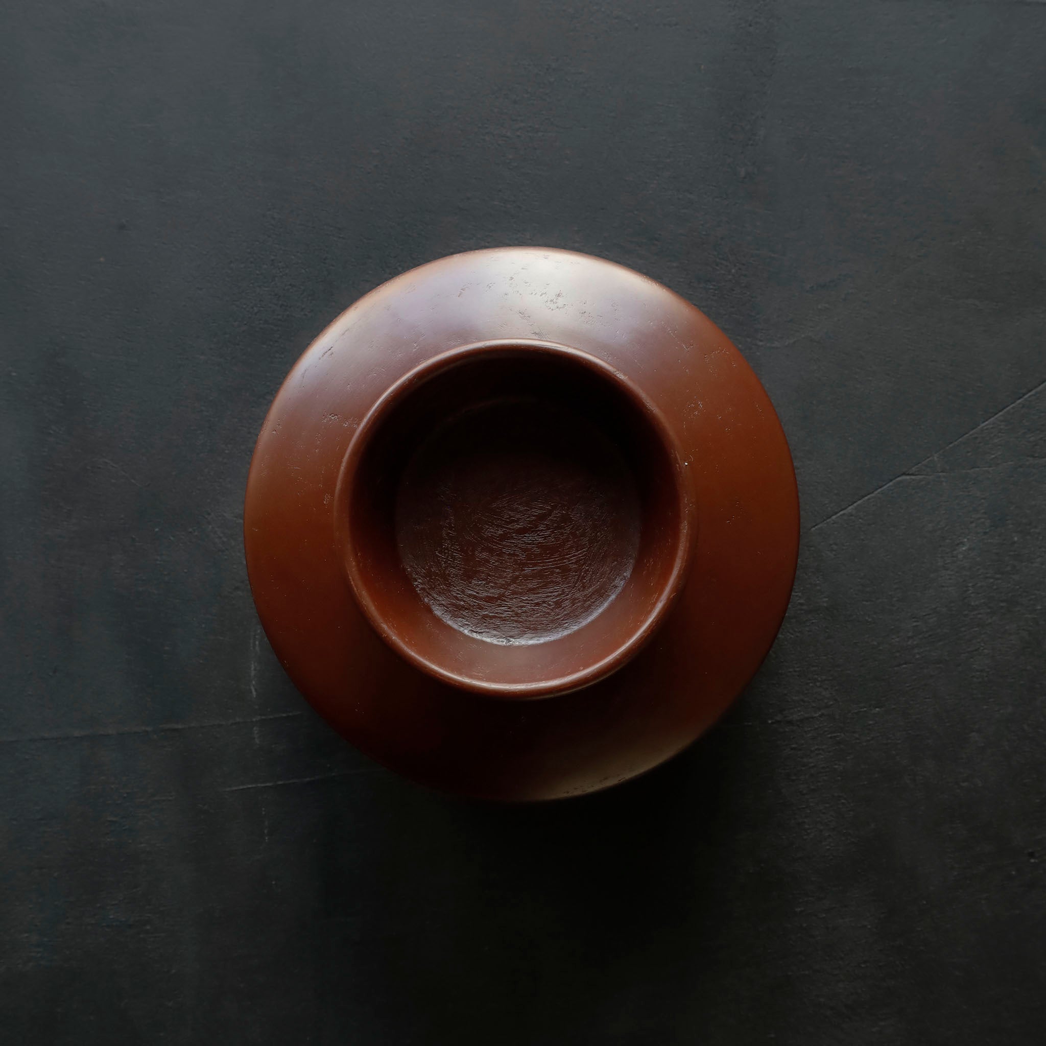 26-AS-25  Takaashi-wan (High-footed Small Bowl) – Red