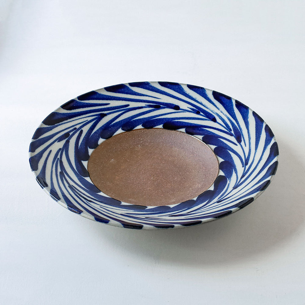 陶房眞喜屋 8寸皿 ソテツ – 雨晴/AMAHARE