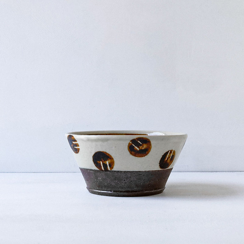 Toubou Makiya Bowl 12cm Dot Brown
