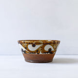 Toubou Makiya Bowl 13.5cm Arabesque Brown