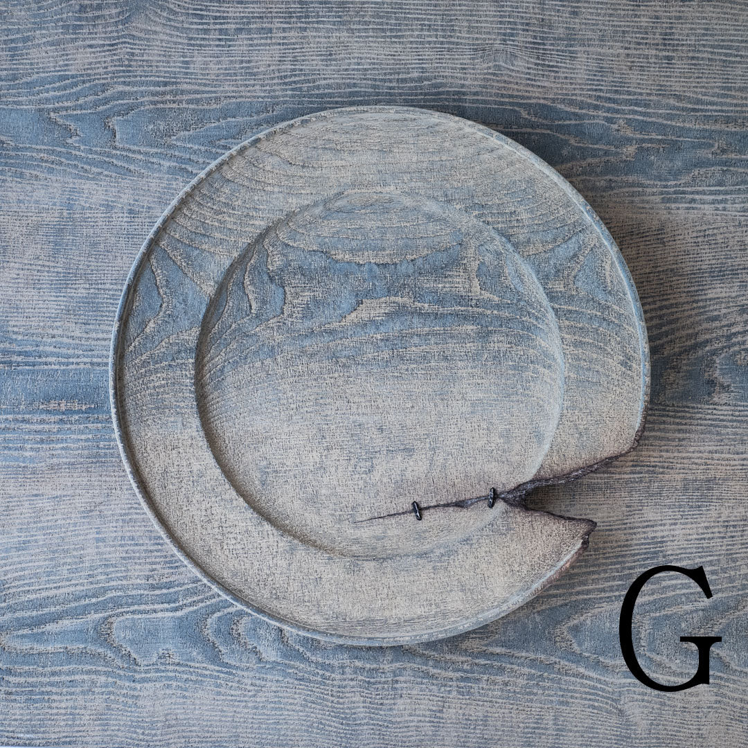 ●25-SD5リム皿 銀鎹 280 鼠