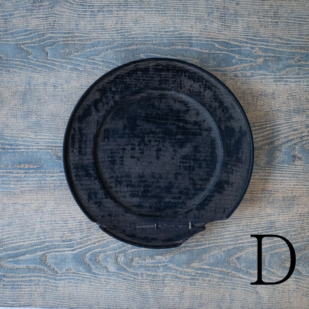 ●25-SD6リム皿 銀鎹 240 黒