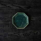 境道一 織部 6寸 8角皿