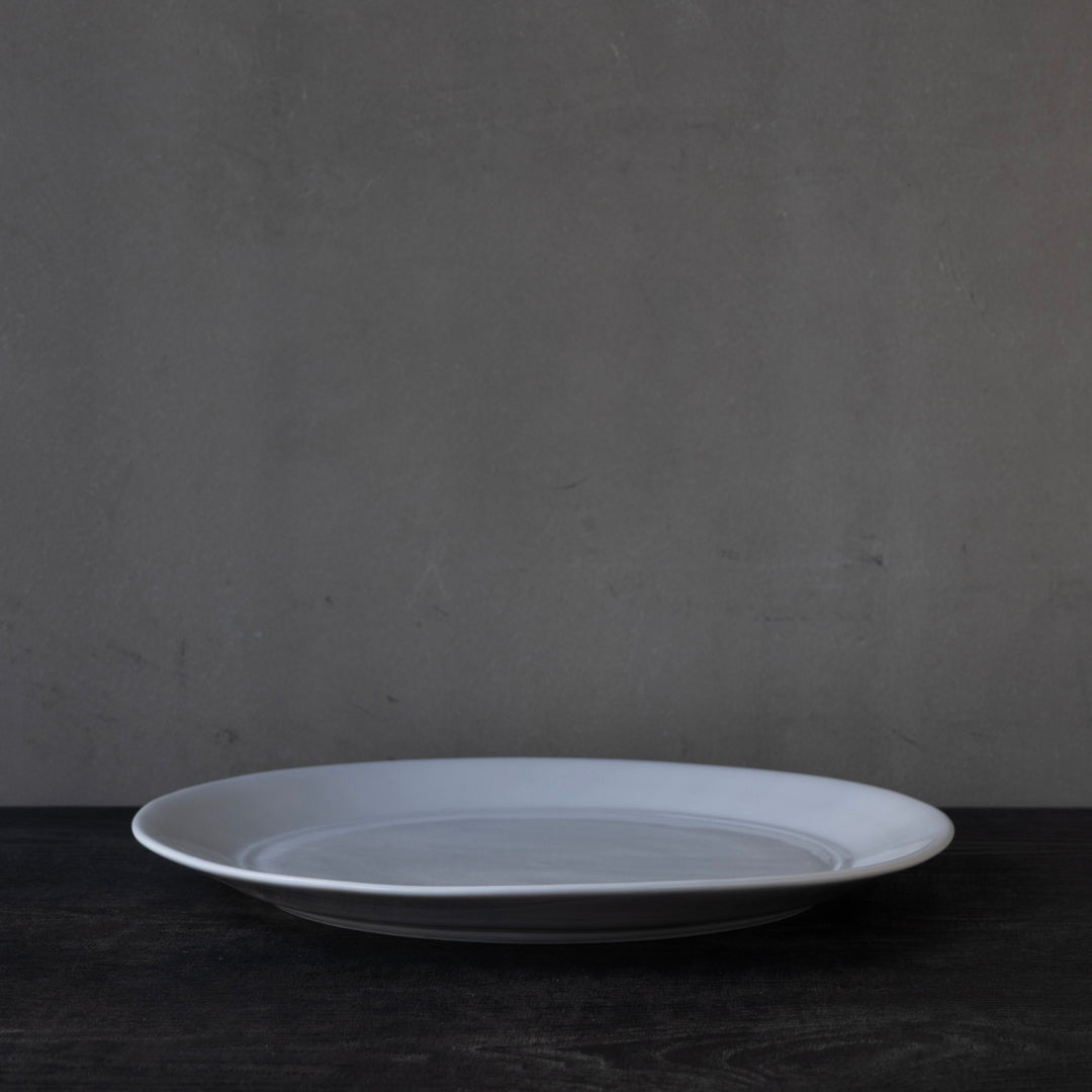 MORIYAMA リムプレートホワイト 皿 21cm 8枚セット ○25-YM-26 白磁リムプレート 27cm