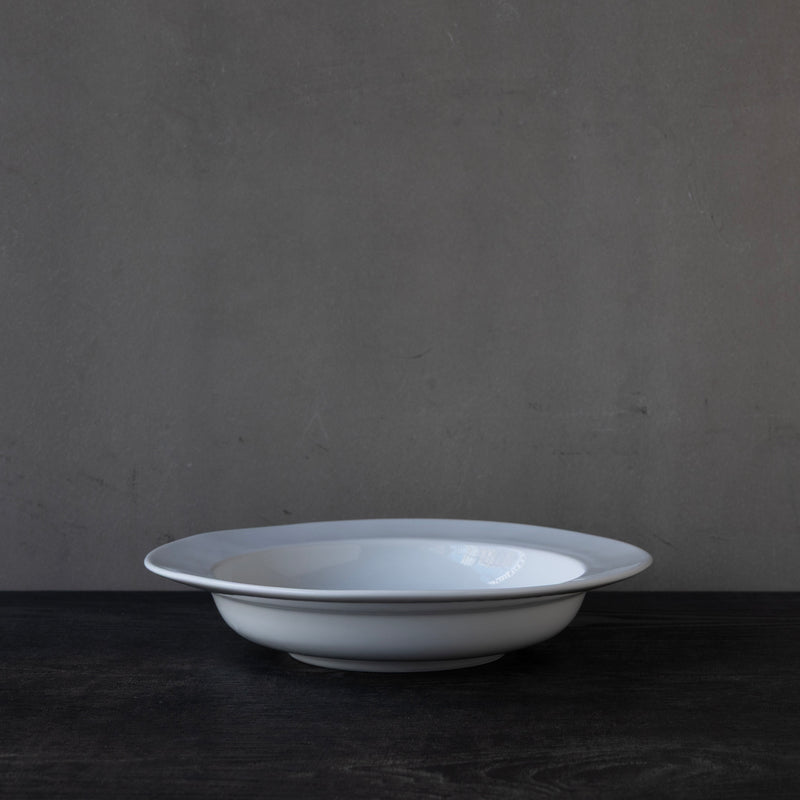 ●25-YM-29 White Porcelain Soup Bowl