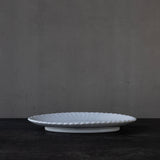 ●25-YM-34 White Porcelain Oval Plate