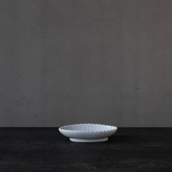 ●25-YM-36 White Porcelain Small Plate
