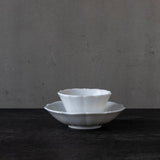 ●25-YM-43 White Porcelain Saucer