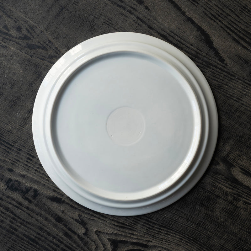 ●25-YM-27 White Porcelain Plate