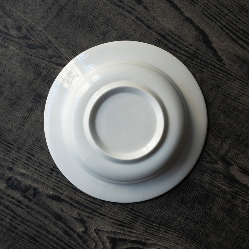 ●25-YM-29 White Porcelain Soup Bowl