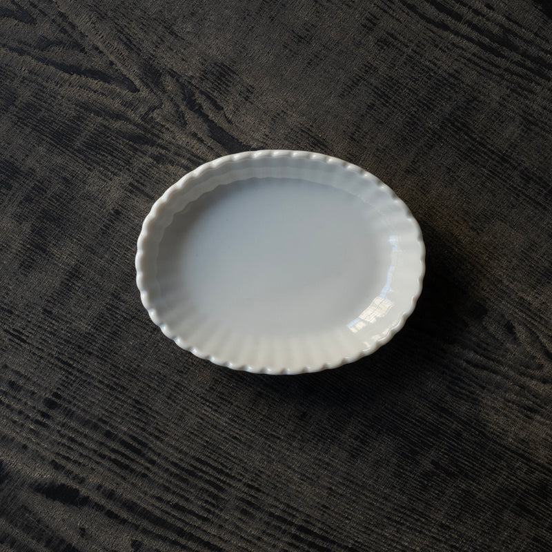 ●25-YM-36 White Porcelain Small Plate