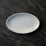 ●25-YM-34 White Porcelain Oval Plate