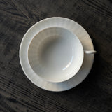 ●25-YM-38 White Porcelain Saucer