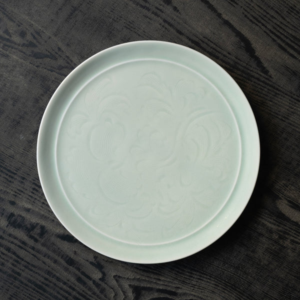 ●25-YM-75 Celadon Plate L