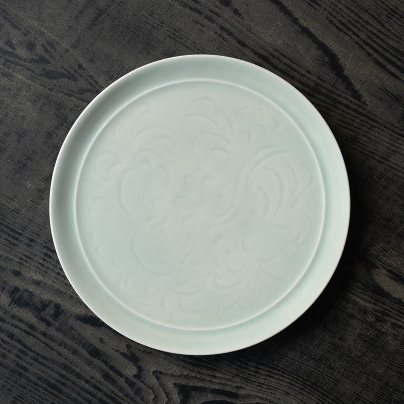 ●25-YM-75 Celadon Plate L