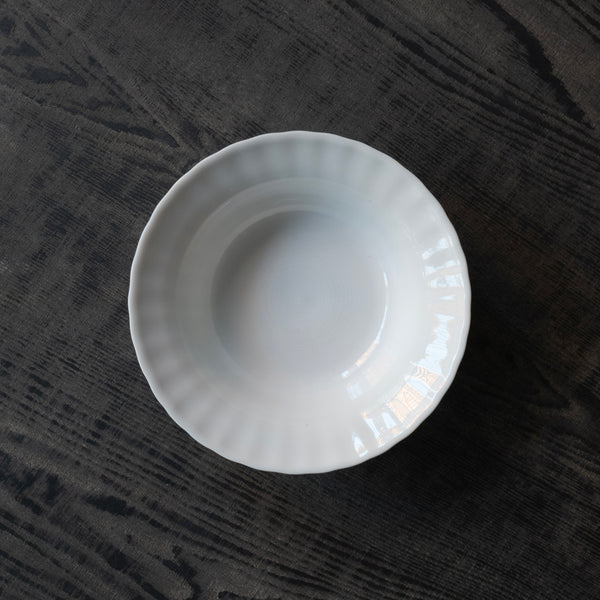 ●25-YM-91 White Porcelain Soup Bowl