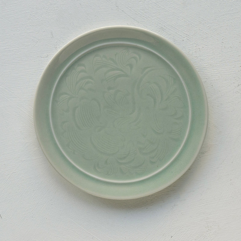 ●25-YM-75 Celadon Plate L