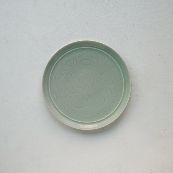 ●25-YM-74 Celadon Plate M