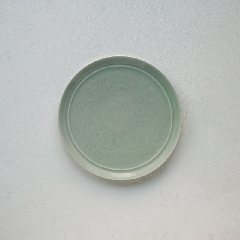 ●25-YM-74 Celadon Plate M