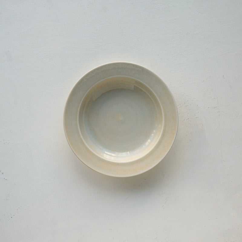 ●25-YM-85 Light beige Celadon Soup Bowl