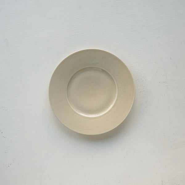 ●25-YM-87 Light beige Celadon Plate