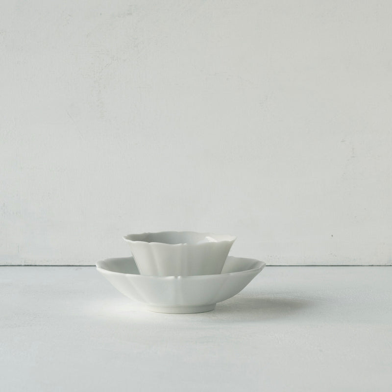 ●25-YM-42 White Porcelain Tea Bowl