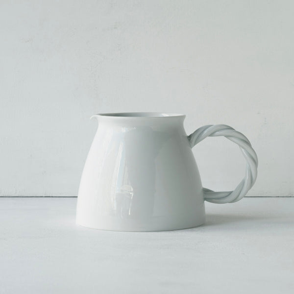 ●25-YM-50 White Porcelain Pitcher